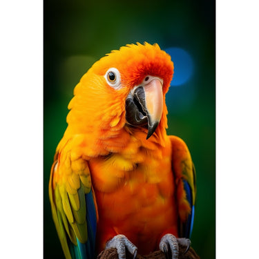 Orange Parrot Canvas